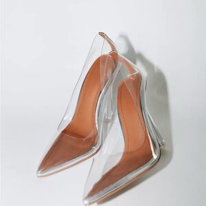 Cinderellas glass slipper Clarinet Azalea Wang chunky heel Final Price!